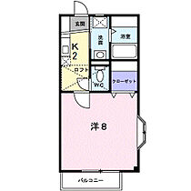 福岡県久留米市津福本町1501-1（賃貸アパート1K・2階・26.49㎡） その2