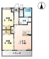 佐賀県鳥栖市原町（賃貸マンション2LDK・2階・56.70㎡） その2