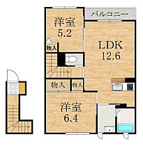 フェリーチェB  ｜ 奈良県橿原市地黄町（賃貸アパート2LDK・2階・62.88㎡） その2