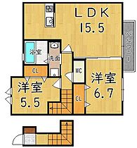 ウィステリア  ｜ 奈良県大和高田市中今里町（賃貸アパート2LDK・1階・67.44㎡） その2