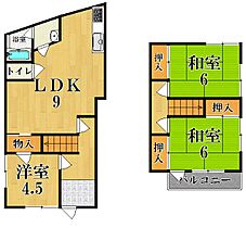 中野邸  ｜ 奈良県奈良市西大寺赤田町１丁目（賃貸一戸建3LDK・--・55.00㎡） その2