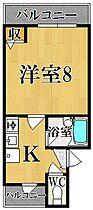 アイリスハイツ5号館  ｜ 奈良県奈良市西大寺本町（賃貸マンション1K・5階・21.37㎡） その2