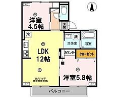 ルミエールA棟  ｜ 奈良県奈良市六条２丁目（賃貸アパート2LDK・2階・47.66㎡） その2