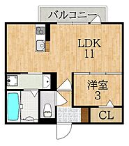 彩鹿　saika  ｜ 奈良県奈良市学園朝日町（賃貸アパート1LDK・1階・35.05㎡） その2