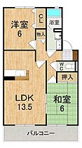 グリーンヴィレッジあいB棟  ｜ 奈良県北葛城郡王寺町畠田８丁目（賃貸アパート2LDK・2階・59.28㎡） その2