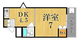 マンションユニティ  ｜ 奈良県大和郡山市長安寺町（賃貸マンション1DK・2階・22.96㎡） その2