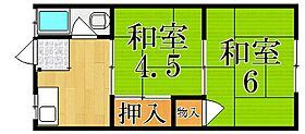 事務所前借家  ｜ 奈良県大和郡山市額田部北町（賃貸アパート2K・1階・29.81㎡） その2