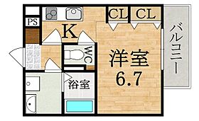 クレアール郡山I（1）  ｜ 奈良県大和郡山市東岡町（賃貸アパート1K・3階・25.43㎡） その2