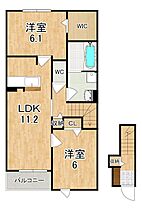 ソレアード泉川C  ｜ 京都府木津川市加茂町里（賃貸アパート2LDK・2階・59.09㎡） その2