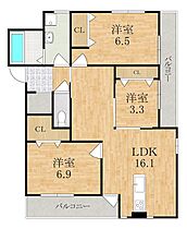 アイメゾン誓願寺  ｜ 京都府木津川市木津宮ノ堀（賃貸アパート3LDK・3階・73.08㎡） その2