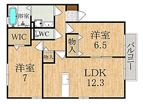 エミネンスA棟  ｜ 奈良県天理市丹波市町（賃貸アパート2LDK・2階・62.10㎡） その2