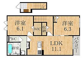 ミルキーコート  ｜ 奈良県天理市田町（賃貸アパート2LDK・2階・56.12㎡） その2