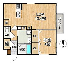 奈良県奈良市南城戸町（賃貸マンション1LDK・3階・43.14㎡） その2