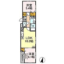 Nanala緑町 303 ｜ 東京都西東京市緑町2丁目（賃貸アパート2LDK・3階・50.60㎡） その2