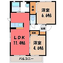 間取図画像 2LDK