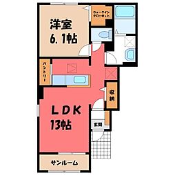 ローズセレッソ B 1階