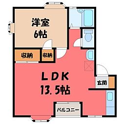 ルビーヒルズ C 1階