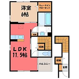 JR両毛線 足利駅 徒歩37分 2階/-
