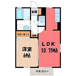 コンフォール・メゾン1 1LDKの間取図画像