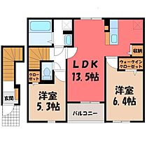 群馬県太田市西本町（賃貸アパート2LDK・2階・59.16㎡） その2