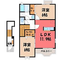 群馬県太田市西新町（賃貸アパート2LDK・2階・58.80㎡） その2