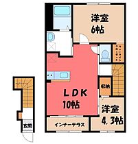 群馬県太田市新田木崎町（賃貸アパート2LDK・2階・53.90㎡） その2