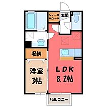 茨城県古河市南町（賃貸アパート1LDK・2階・29.25㎡） その2