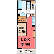 群馬県太田市本町（賃貸アパート1LDK・3階・37.01㎡） その2