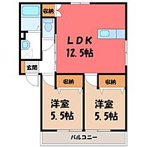 群馬県太田市西新町（賃貸アパート2LDK・2階・55.39㎡） その1