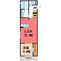 群馬県太田市龍舞町（賃貸アパート1LDK・2階・43.60㎡） その2