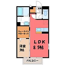 群馬県太田市下浜田町（賃貸アパート1LDK・2階・33.39㎡） その2