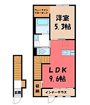 群馬県太田市市場町（賃貸アパート1LDK・2階・43.59㎡） その2