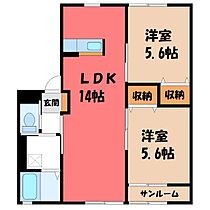 群馬県太田市藤阿久町（賃貸アパート2LDK・2階・57.29㎡） その1