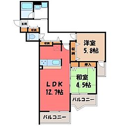 間取図画像 2LDK