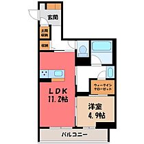 ロンサールステージ  ｜ 群馬県太田市東矢島町（賃貸マンション1LDK・2階・48.69㎡） その2