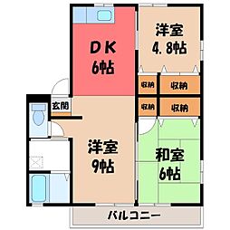 ラ・ベルドール B 1階/-