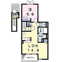 Ｌｅｅ　ｆｒｅｒｅ　加美 203 ｜ 大阪府大阪市平野区加美北3丁目5-22（賃貸アパート1LDK・2階・49.79㎡） その2