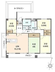 ダイアパレス井尻南 4LDKの間取図画像
