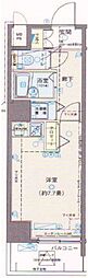 東京メトロ半蔵門線 水天宮前駅 徒歩3分の賃貸マンション 14階ワンルームの間取り