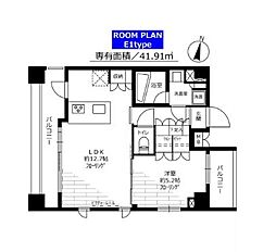 都営新宿線 菊川駅 徒歩3分の賃貸マンション 7階1LDKの間取り