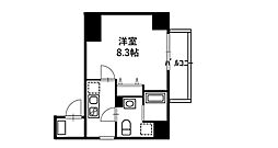 東武亀戸線 小村井駅 徒歩11分の賃貸マンション 8階1Kの間取り