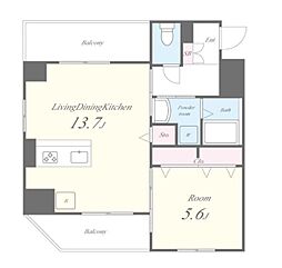 間取図画像 1LDK