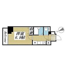 東京メトロ半蔵門線 住吉駅 徒歩11分の賃貸マンション 10階1Kの間取り