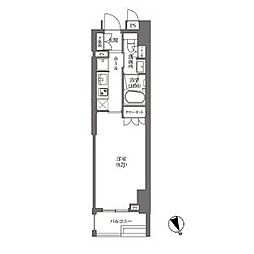 ハマチョウホテル&アパートメント 1Kの間取図画像