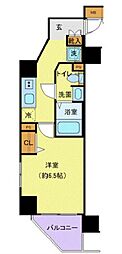 プレサンス木場公園 1Kの間取図画像