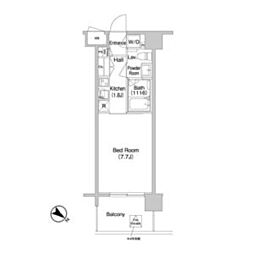 コンフォリア南砂町 1Kの間取図画像