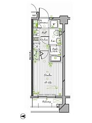 ガーラ・ステーション菊川 1Kの間取図画像