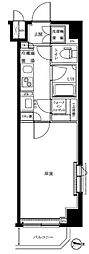 ルーブル錦糸町参番館 1Kの間取図画像
