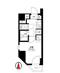 ファーストプレイス菊川 1Kの間取図画像