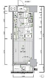 MAINSTAGE木場 1Kの間取図画像